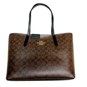 Coach Brown Signature Avenue Tote - Signature C - Canvas - NEW